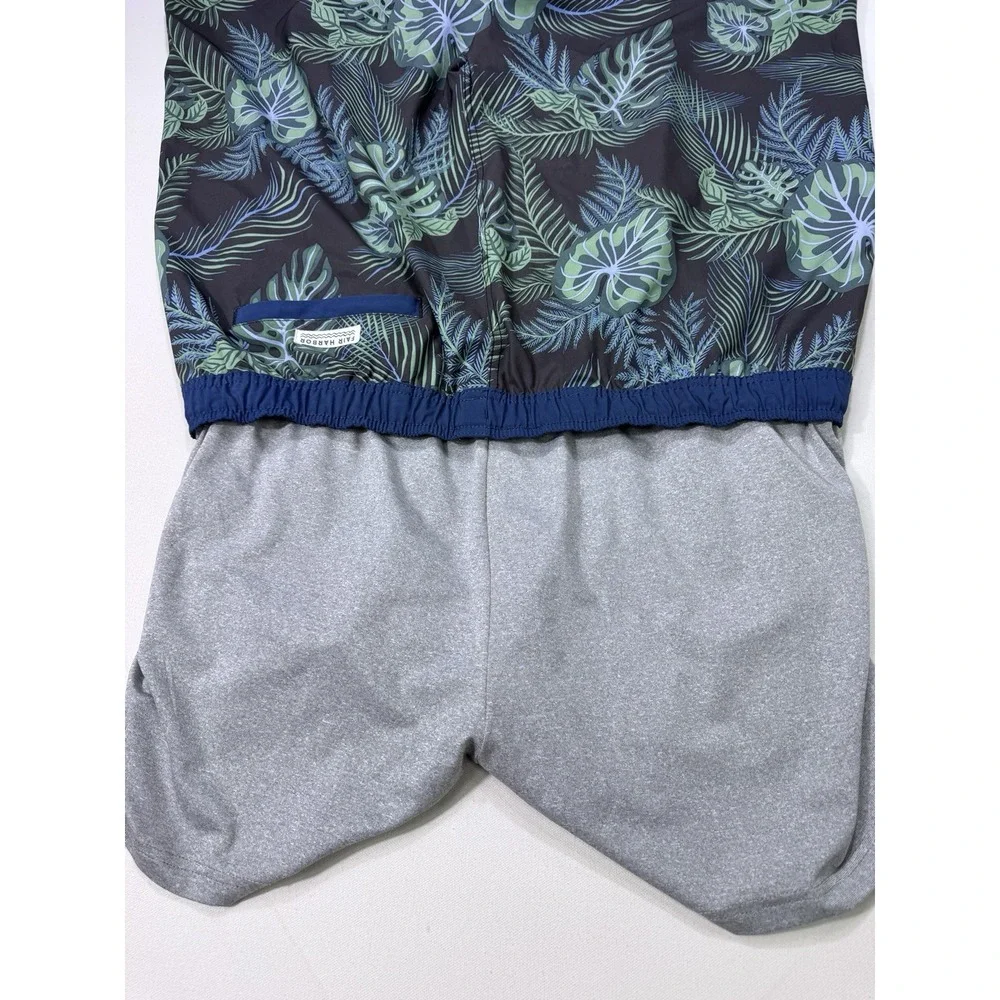 Fair Harbor Swim Trunks Men's 3XL Lined Shorts 8” Inseam Vacation Green Floral